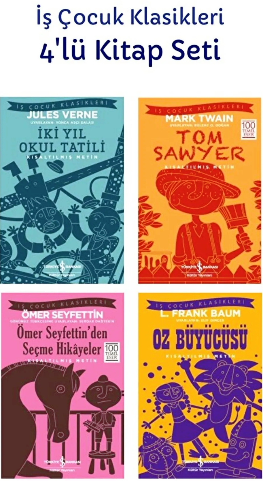 İlköğretim Tatil Okuma Kitap Seti – Dünya Klasikleri | Türkiye İş Bankası Kültür Yayınları