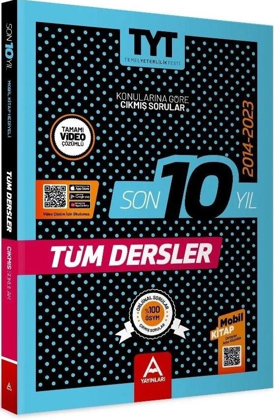 Son 10 Yıl Tüm Dersler Çıkmış Sorular (2014–2023) | A Yayınları | ÖSYM’ye Tam Uyumlu
