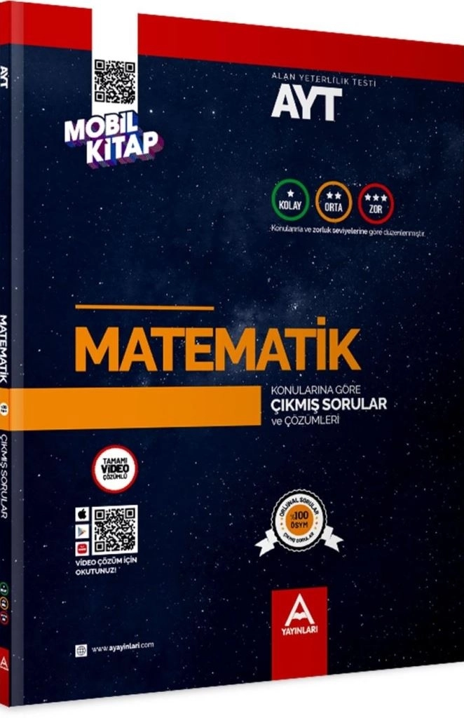 AYT ve TYT Çıkmış Sorular Seti | Konu ve Zorluk Derecesine Göre Sıralı | A Yayınları