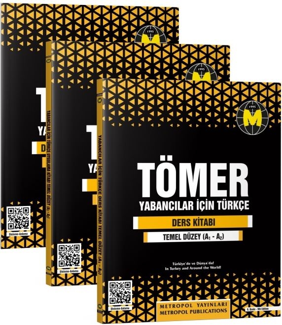 TÖMER Set-2 | A1-A2-B1-B2 Türkçe Öğretim Seti | Temel ve Orta Seviye | Metropol Yayınları