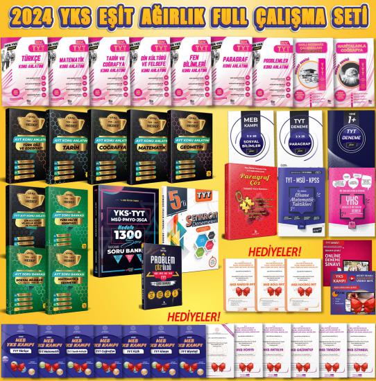 AYT ve TYT Eşit Ağırlık Konu ve Soru Full Set 17 li 10 lu 7 li 4 lü Set HEDİYELİ