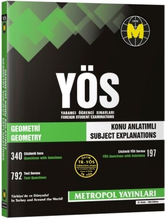 TR-YÖS Set-1 | Tüm Dersler Konu Anlatımlı Kitap Seti | Metropol Yayınları