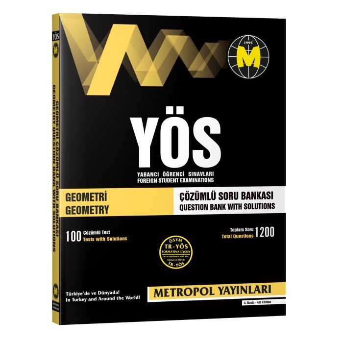 TR-YÖS Set-4 | İleri Seviye Tüm Dersler Soru Bankası Seti | Metropol Yayınları