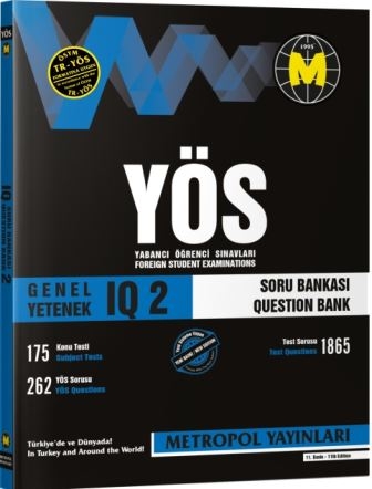 TR-YÖS Set-2 | Başlangıç Seviyesi Tüm Dersler Soru Bankası Seti | Metropol Yayınları