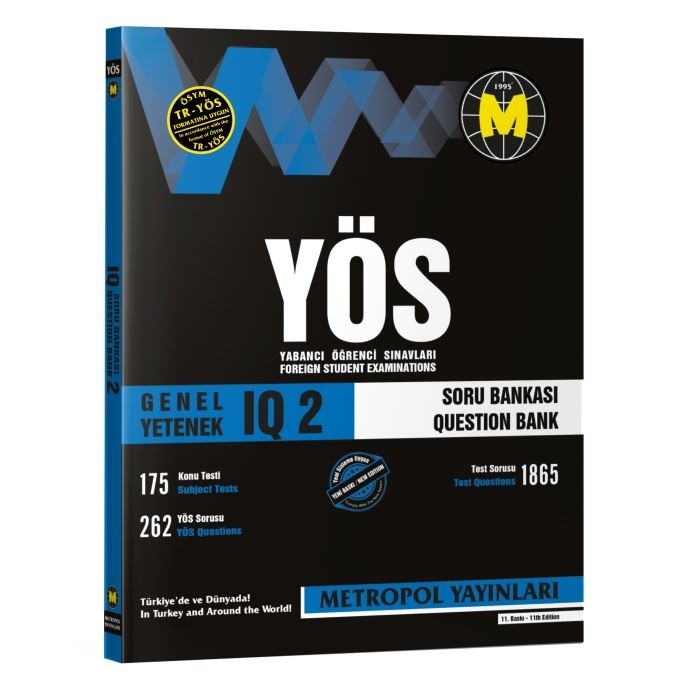 TR-YÖS Set-3 | Orta Seviye Tüm Dersler Soru Bankası Seti | Metropol Yayınları