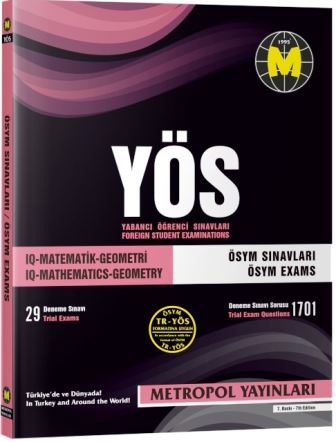 TR-YÖS Set-1 | Tüm Dersler Konu Anlatımlı Kitap Seti | Metropol Yayınları