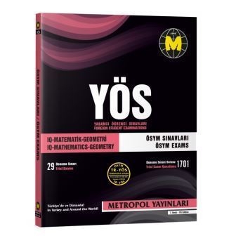 TR-YÖS Set-6 | Deneme Sınavları Kitap Seti | Metropol Yayınları