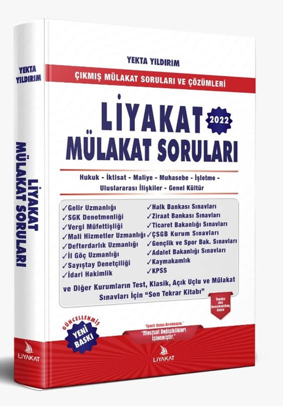 Liyakat Yayınları 2023 Mülakat Soruları A-B Grubu Mülakatlar İçin Gerekli Olan Her Şey