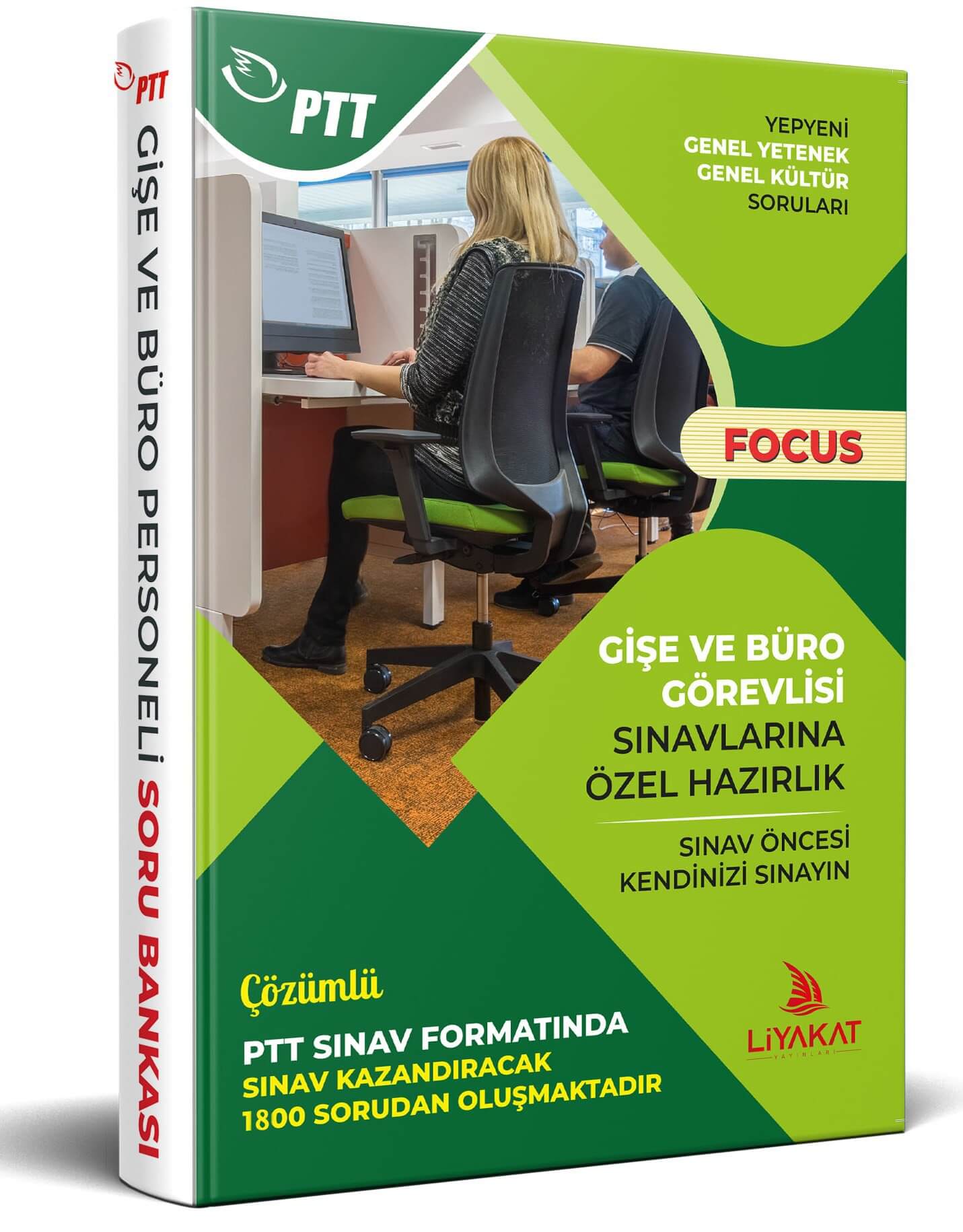 Liyakat Yayınları 2023 PTT Gişe ve Büro Personeli Sınavlarına Özel Hazırlık Soru Bankası FOCUS