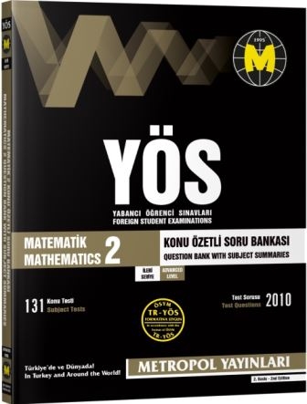 TR-YÖS Set-5 | Tüm Dersler Karma Soru Bankası Seti | Metropol Yayınları