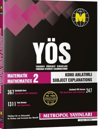 TR-YÖS Set-1 | Tüm Dersler Konu Anlatımlı Kitap Seti | Metropol Yayınları