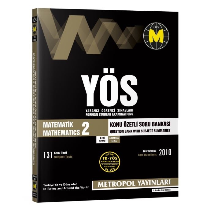 TR-YÖS Set-4 | İleri Seviye Tüm Dersler Soru Bankası Seti | Metropol Yayınları