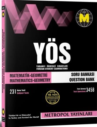 TR-YÖS Set-5 | Tüm Dersler Karma Soru Bankası Seti | Metropol Yayınları