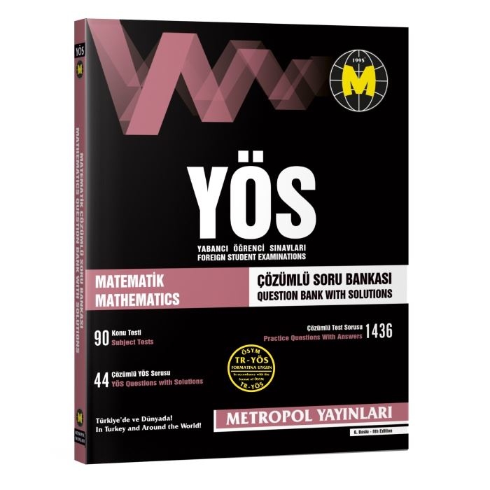 TR-YÖS Set-4 | İleri Seviye Tüm Dersler Soru Bankası Seti | Metropol Yayınları