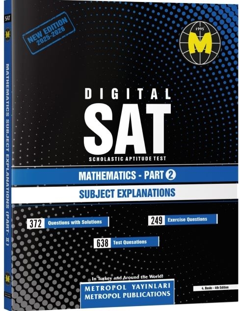 Digital SAT Mathematics Part 2 | New Edition | Konu Anlatımlı | Metropol Yayınları