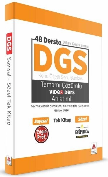 DGS Konu Özetli Soru Bankası + Video Anlatımlı Tek Kitap | Delta Kültür Yayınları