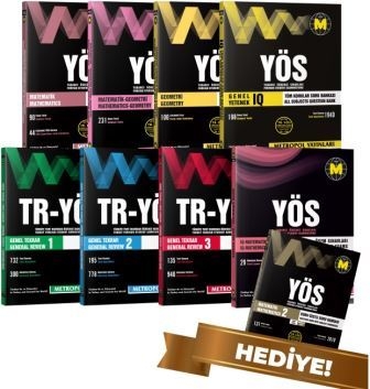 TR-YÖS Set-5 | Tüm Dersler Karma Soru Bankası Seti | Metropol Yayınları