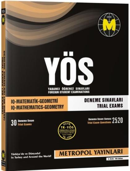 TR-YÖS Deneme Sınavları | 30 Deneme | Metropol Yay