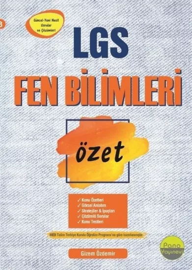 8. Sınıf Fen Bilimleri Özet | LGS Hazırlık Kitabı