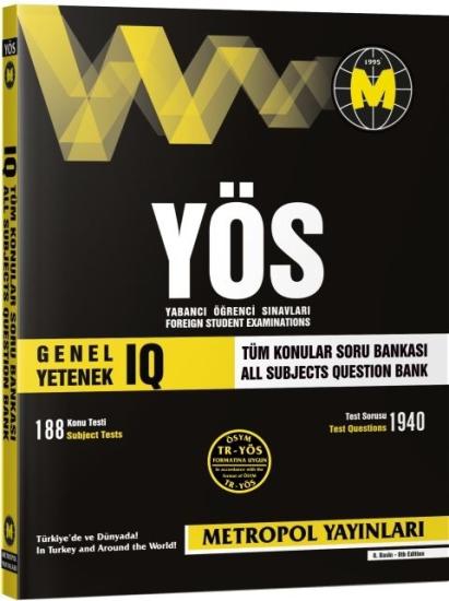 TR-YÖS Genel Yetenek IQ Soru Bankası | Metropol Y.