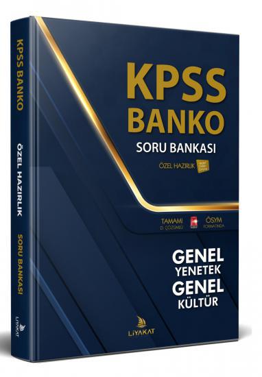 Liyakat Yayınları 2023 KPSS Banko Lisans Özel Hazırlık Tamamı Çözümlü Yeni Nesil Soru Bankası