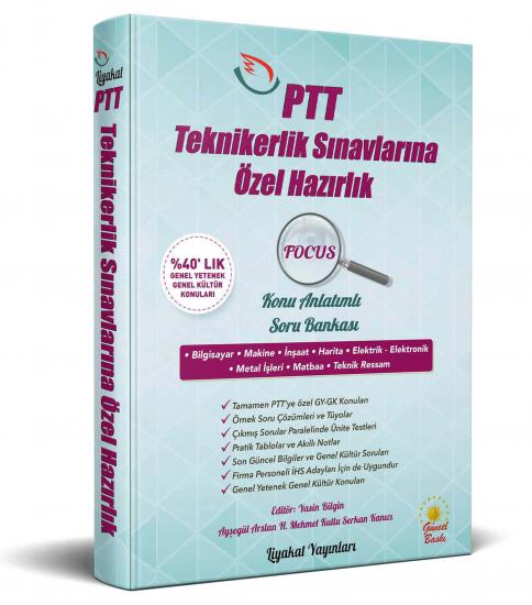 Liyakat Yayınları 2023 PTT Teknikerlik Sınavlarına Özel Hazırlık Konu Anlatımlı Soru Bankası – FOCUS