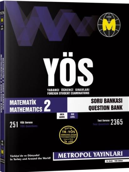 TR-YÖS Matematik-2 Orta Seviye Soru Bankası
