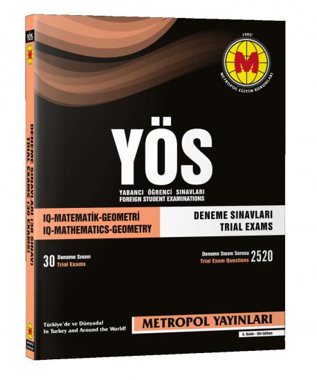 Metropol Yayınları 2023 YÖS Deneme Sınavları (30 Sınav)