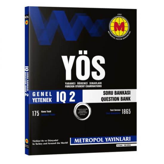 Metropol Yayınları 2023 YÖS IQ Soru Bankası -2