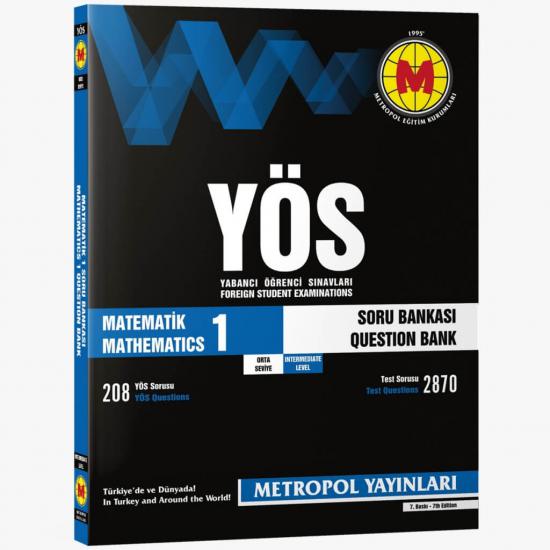Metropol Yayınları 2023 YÖS Matematik -1 Soru Bankası