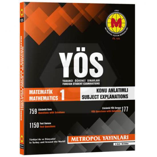 Metropol Yayınları 2023 YÖS Matematik-1 Konu Anlatımlı