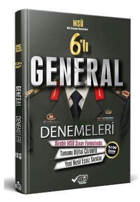 MSÜ 6’lı General Deneme Seti–2025 Dijital Çözümlü