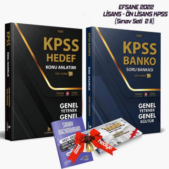 Süper Set Liyakat Yayınları 2023 EFSANE KPSS Özel Hazırlık 2’li Set (KPSS Konu Anlatımlı + Soru Bankası)