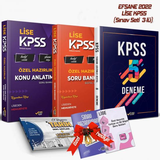 Süper Set Takip Yayınları 2023 Lise KPSS Özel Hazırlık - Efsane Konu Anlatımlı + Soru Bankası + 5 Deneme