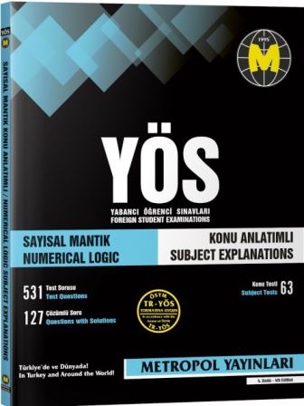 TR-YÖS Set-1 | Tüm Dersler Konu Anlatımlı Kitap Seti | Metropol Yayınları