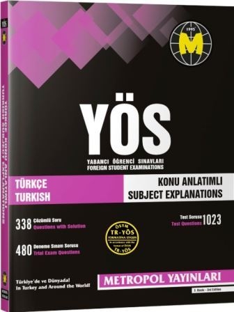 TR-YÖS Set-1 | Tüm Dersler Konu Anlatımlı Kitap Seti | Metropol Yayınları