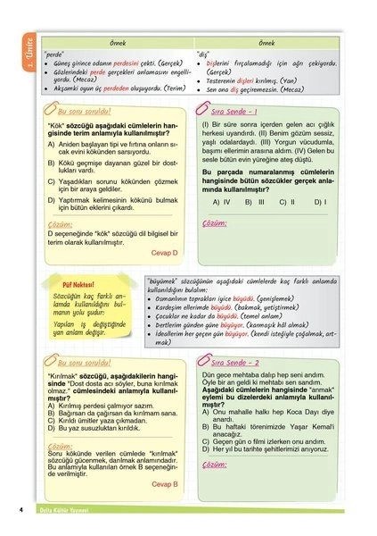 8. Sınıf Türkçe Özet Kitabı | Liselere Geçiş Sınavına Hazırlık | Delta Kültür Yayınevi
