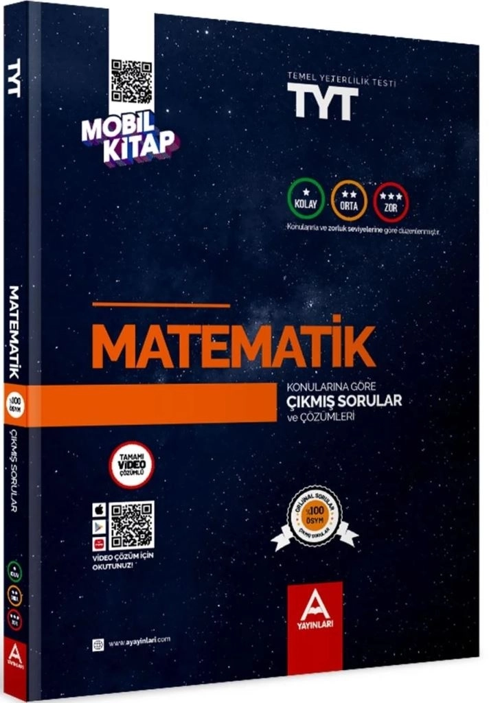 AYT ve TYT Matematik Çıkmış Sorular Seti | Konularına ve Zorluk Derecesine Göre Sıralı | A Yayınları