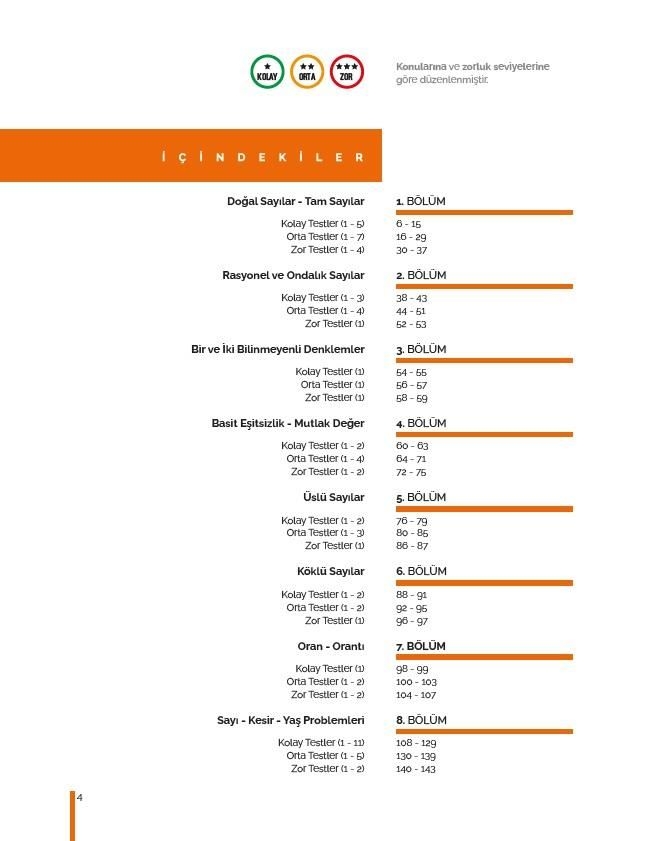 TYT Matematik Konularına ve Zorluk Derecesine Göre Çıkmış Sorular | A Yayınları