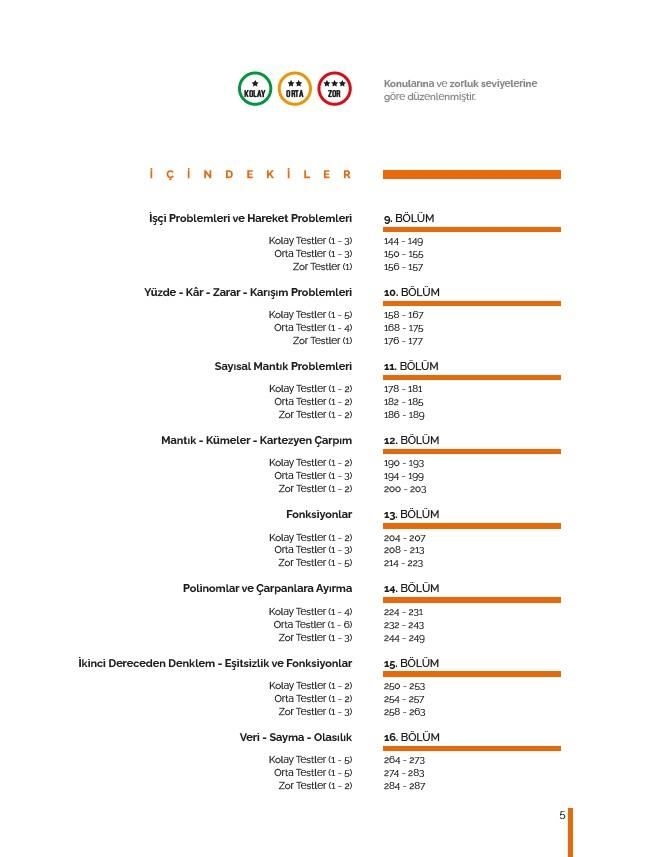 TYT Matematik Konularına ve Zorluk Derecesine Göre Çıkmış Sorular | A Yayınları