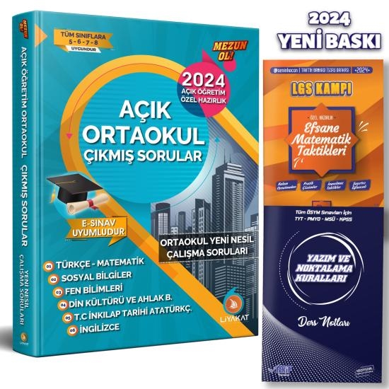 Açık Ortaokul Efsane Sınav Seti – Çıkmış ve Özel Sorular | 5-6-7-8. Sınıf | Liyakat Yayınları